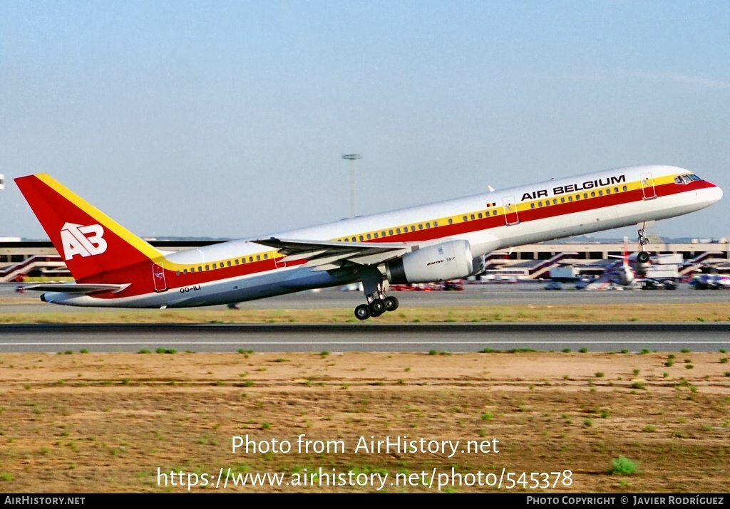 Aircraft Photo of OO-ILI | Boeing 757-23A | Air Belgium | AirHistory.net #545378