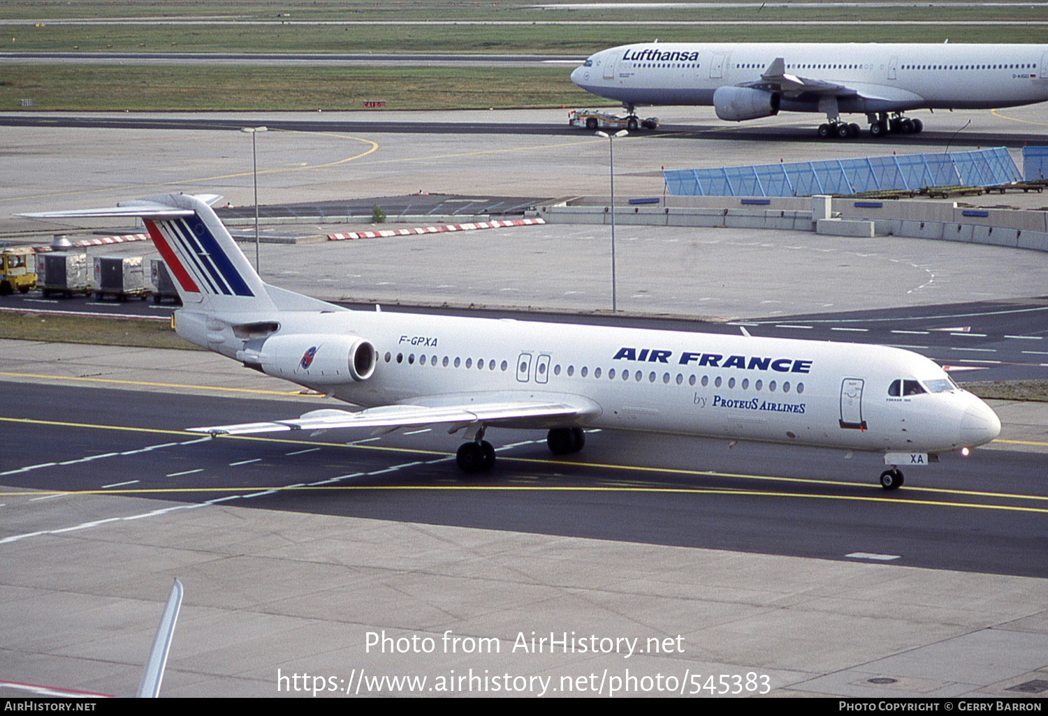 Aircraft Photo of F-GPXA | Fokker 100 (F28-0100) | Air France | AirHistory.net #545383