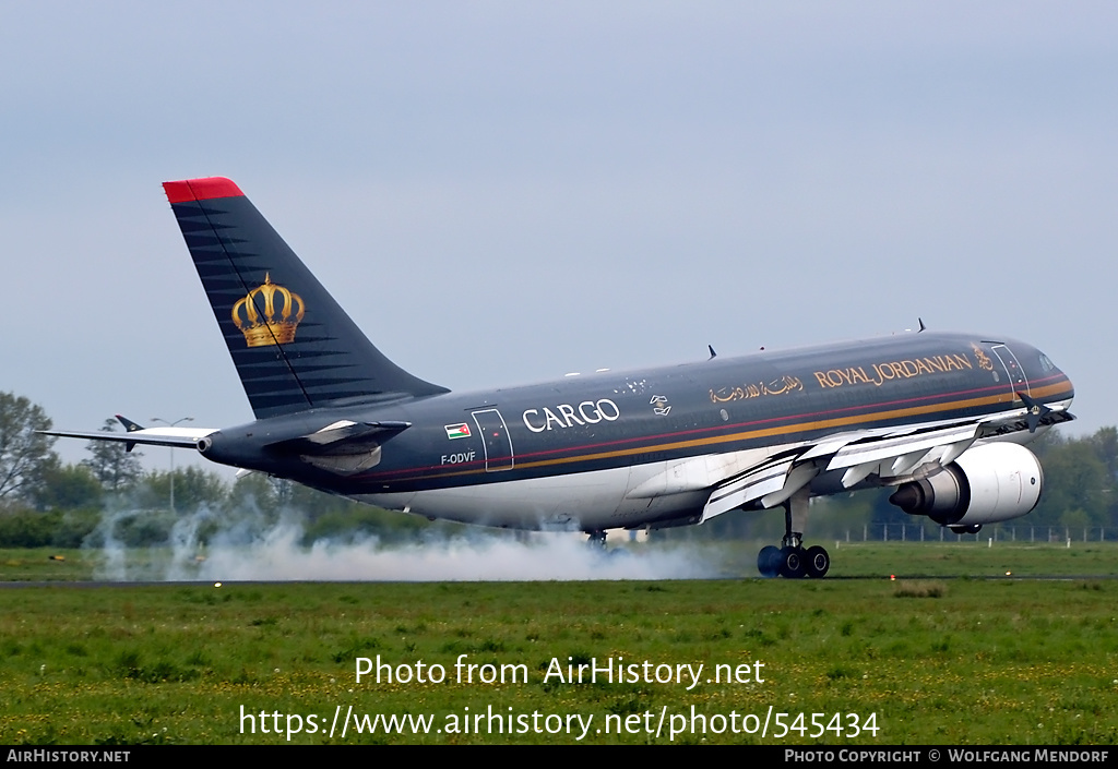 Aircraft Photo of F-ODVF | Airbus A310-304/F | Royal Jordanian Airlines Cargo | AirHistory.net #545434