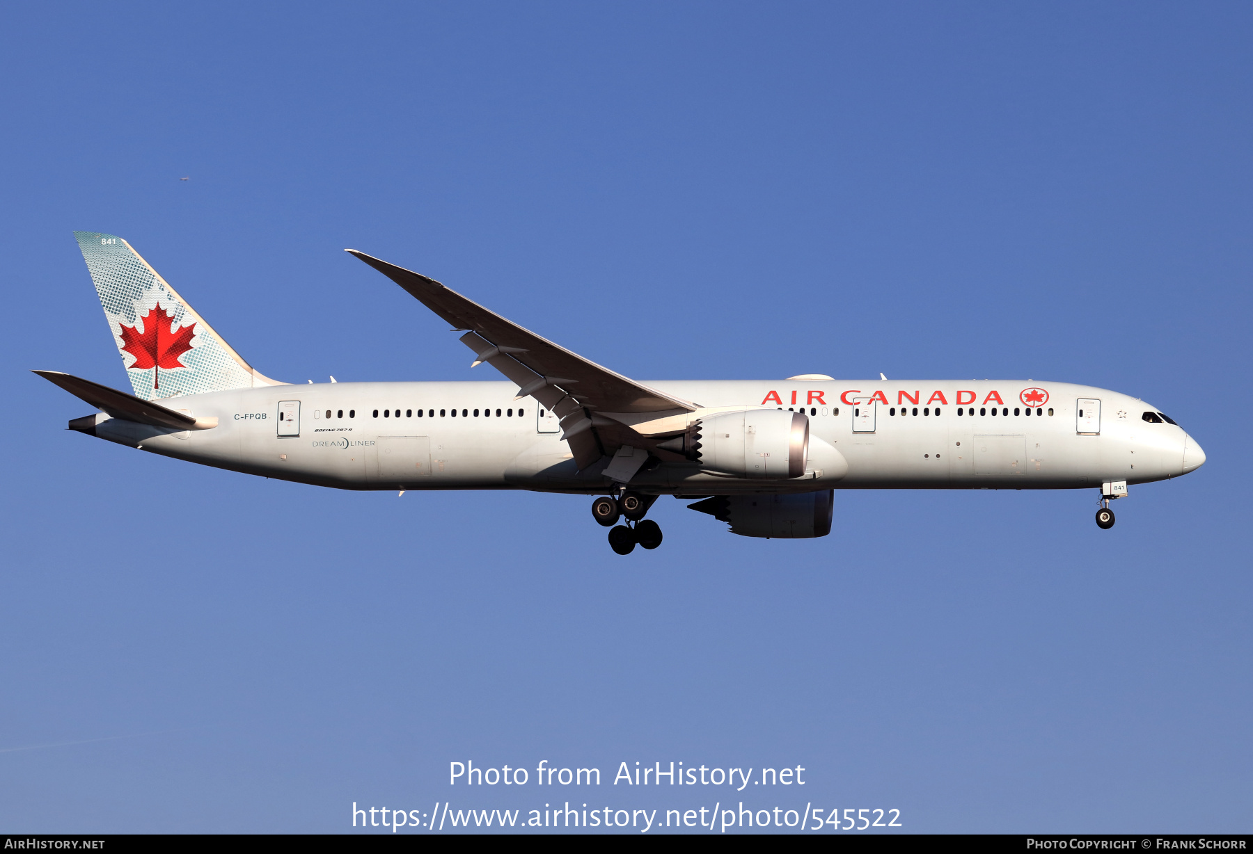 Aircraft Photo of C-FPQB | Boeing 787-9 Dreamliner | Air Canada | AirHistory.net #545522