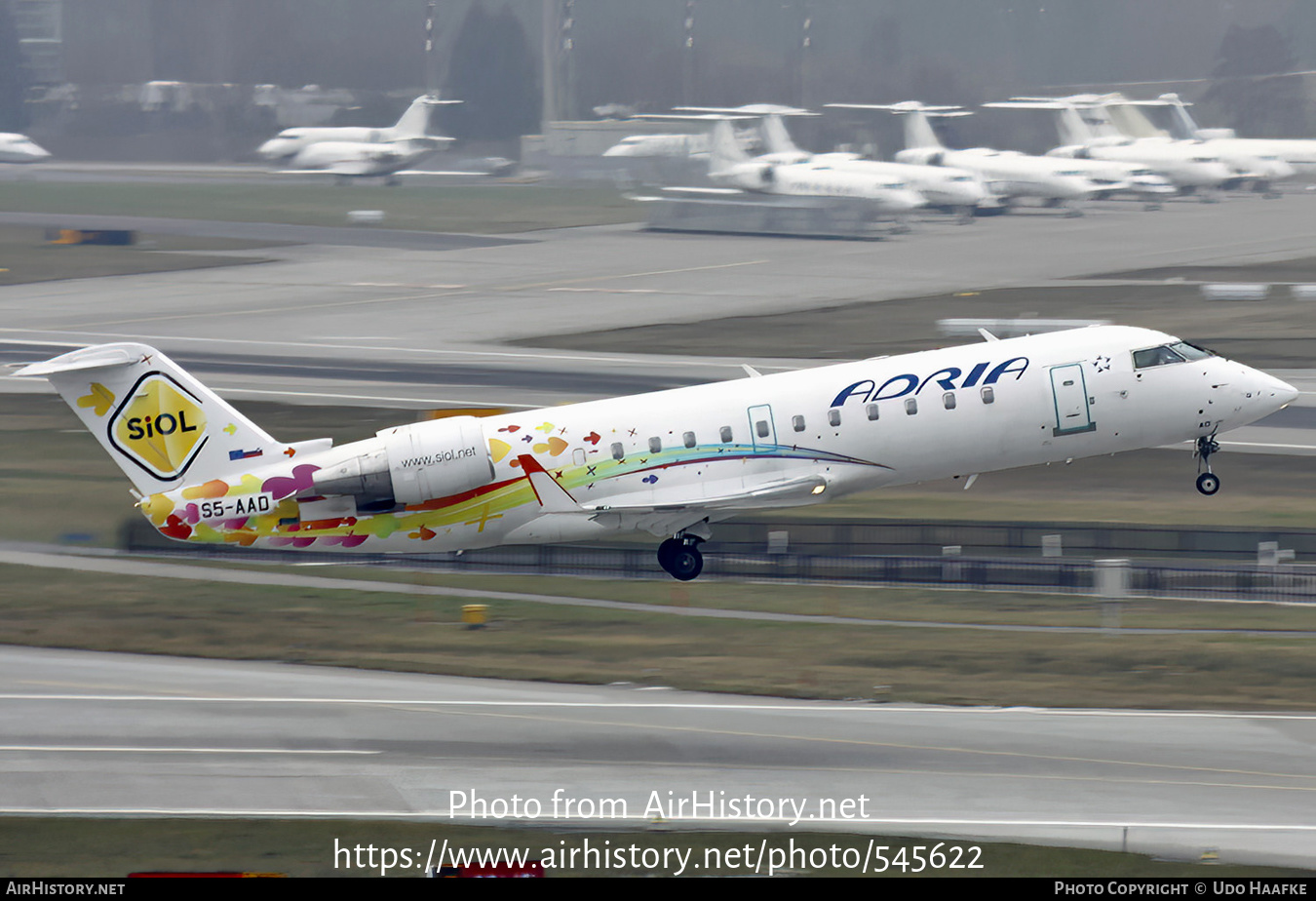 Aircraft Photo of S5-AAD | Bombardier CRJ-200LR (CL-600-2B19) | Adria Airways | AirHistory.net #545622