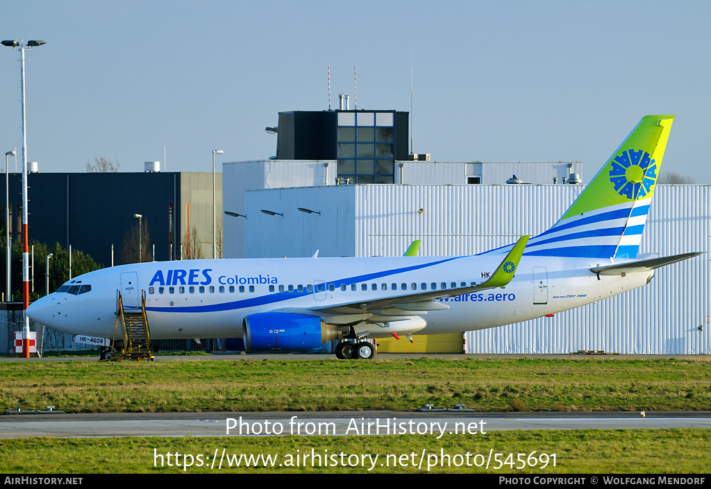 Aircraft Photo of HK-4608 | Boeing 737-73S | AIRES - Aerovías de Integración Regional | AirHistory.net #545691