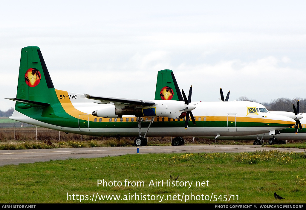 Aircraft Photo of 5Y-VVG | Fokker 50 | Bluebird Aviation | AirHistory.net #545711