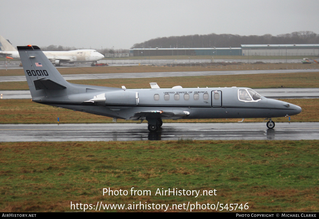 Aircraft Photo of 98-0010 / 80010 | Cessna UC-35A Citation Ultra (560) | USA - Army | AirHistory.net #545746