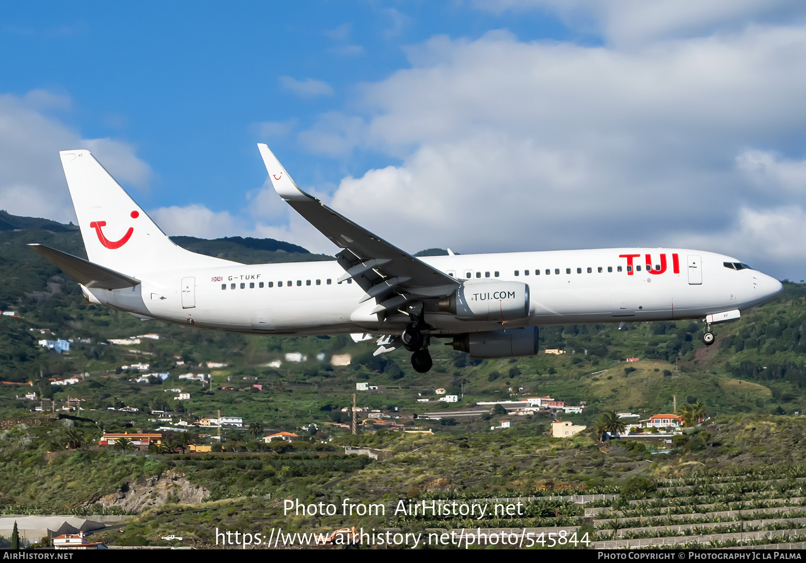 Aircraft Photo of G-TUKF | Boeing 737-8AS | TUI | AirHistory.net #545844