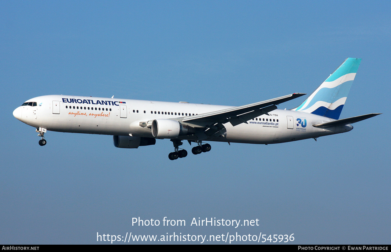 Aircraft Photo of CS-TSU | Boeing 767-34P/ER | Euro Atlantic Airways | AirHistory.net #545936