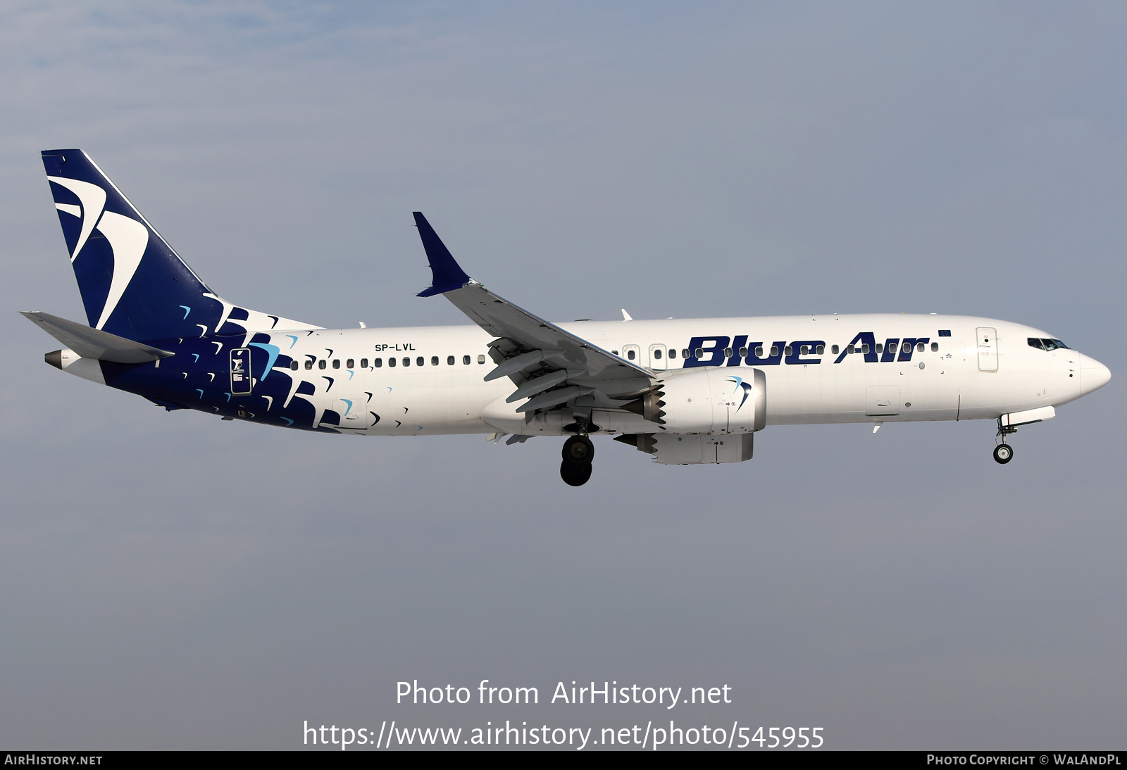 Aircraft Photo of SP-LVL | Boeing 737-8 Max 8 | Blue Air | AirHistory.net #545955