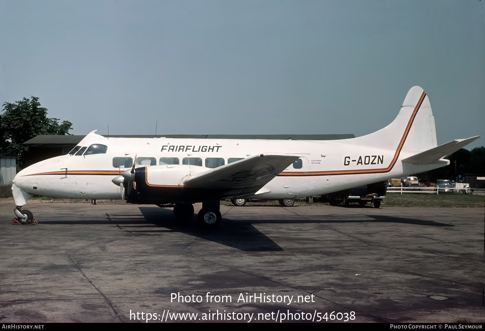 Aircraft Photo of G-AOZN | De Havilland D.H. 114 Heron 1B | Fairflight | AirHistory.net #546038