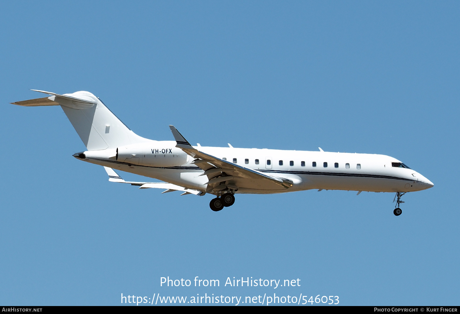 Aircraft Photo of VH-OFX | Bombardier Global Express (BD-700-1A10) | AirHistory.net #546053