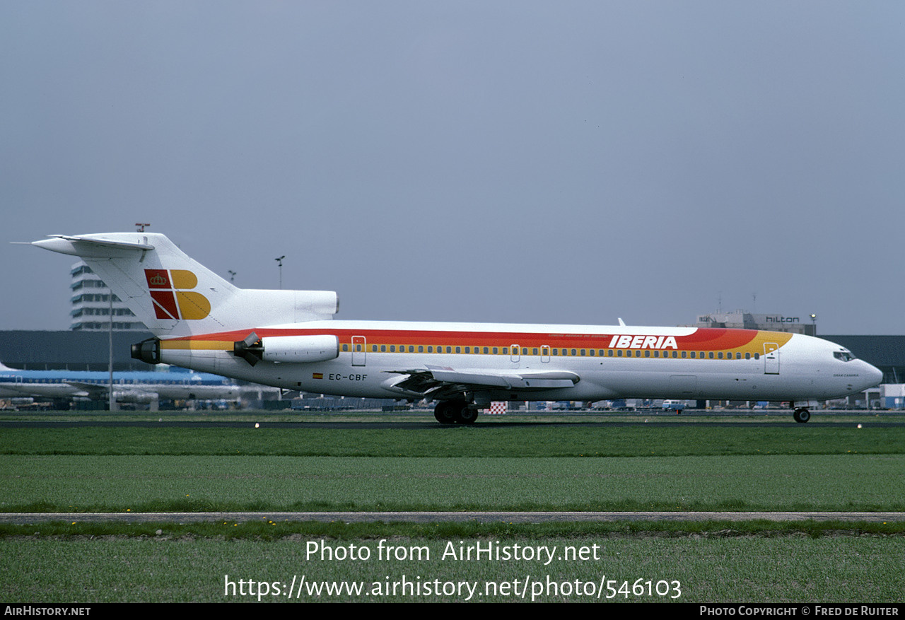 Aircraft Photo of EC-CBF | Boeing 727-256/Adv | Iberia | AirHistory.net #546103