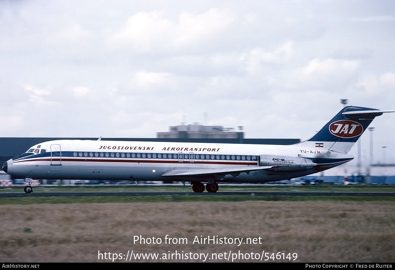 Aircraft Photo of YU-AJM | McDonnell Douglas DC-9-32 | JAT Yugoslav Airlines - Jugoslovenski Aerotransport | AirHistory.net #546149