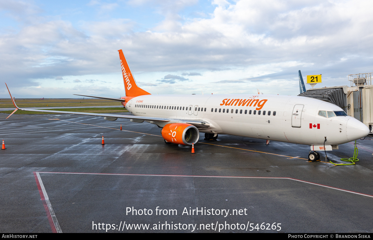 Aircraft Photo of C-GOWG | Boeing 737-86J | Sunwing Airlines ...