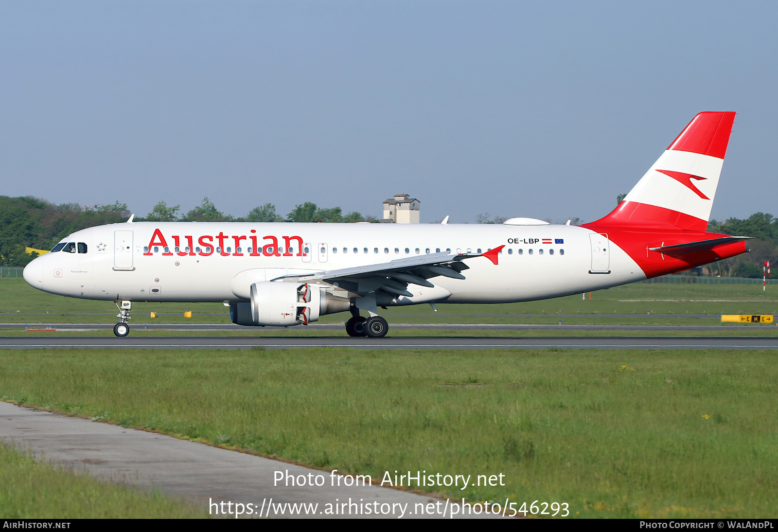 Aircraft Photo of OE-LBP | Airbus A320-214 | Austrian Airlines | AirHistory.net #546293