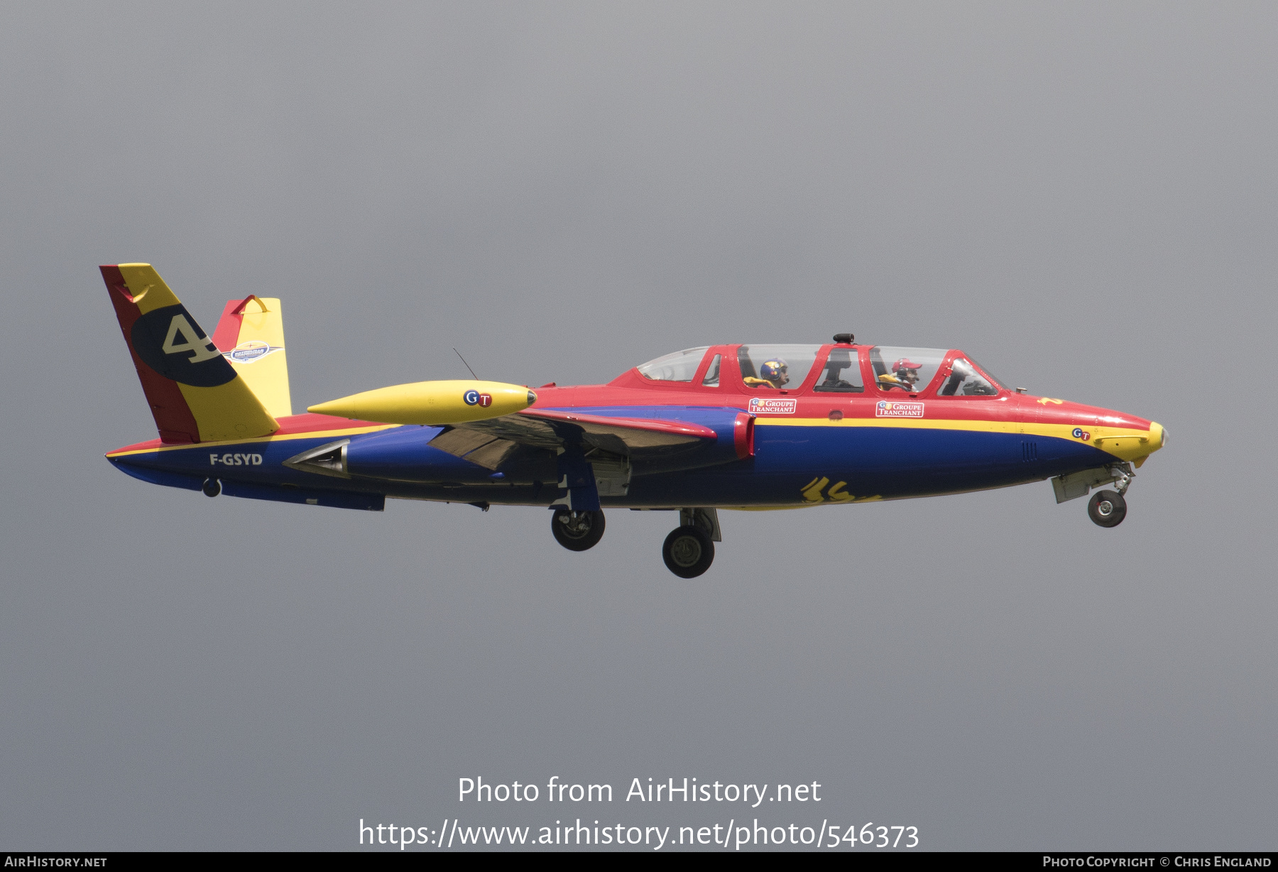 Aircraft Photo of F-GSYD | Fouga CM-170R Magister | Patrouille Tranchant | AirHistory.net #546373