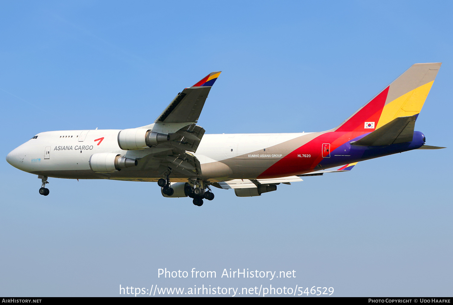 Aircraft Photo of HL7620 | Boeing 747-419(BDSF) | Asiana Airlines Cargo | AirHistory.net #546529