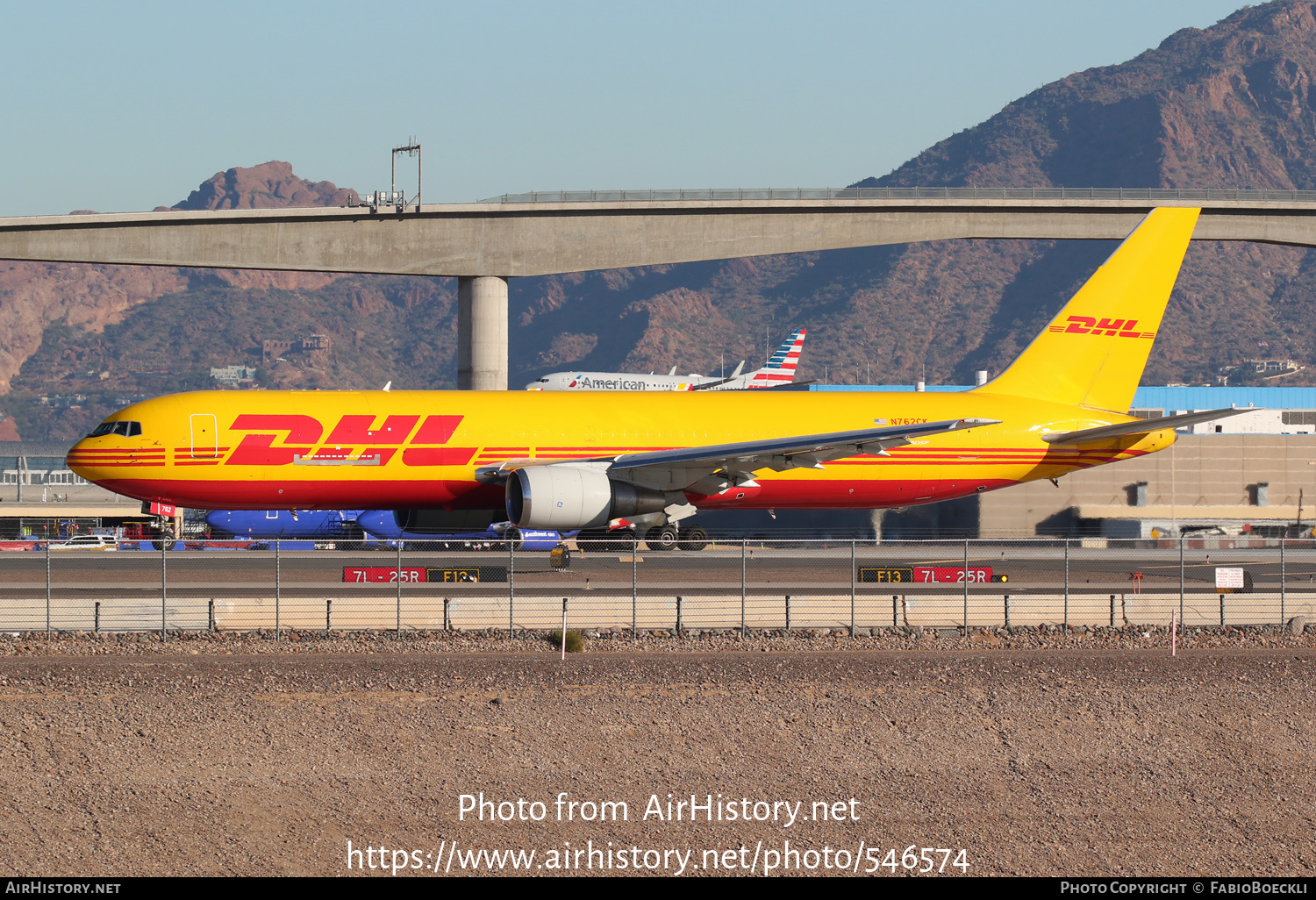 Aircraft Photo of N762CK | Boeing 767-3P6/ER(BDSF) | DHL International | AirHistory.net #546574