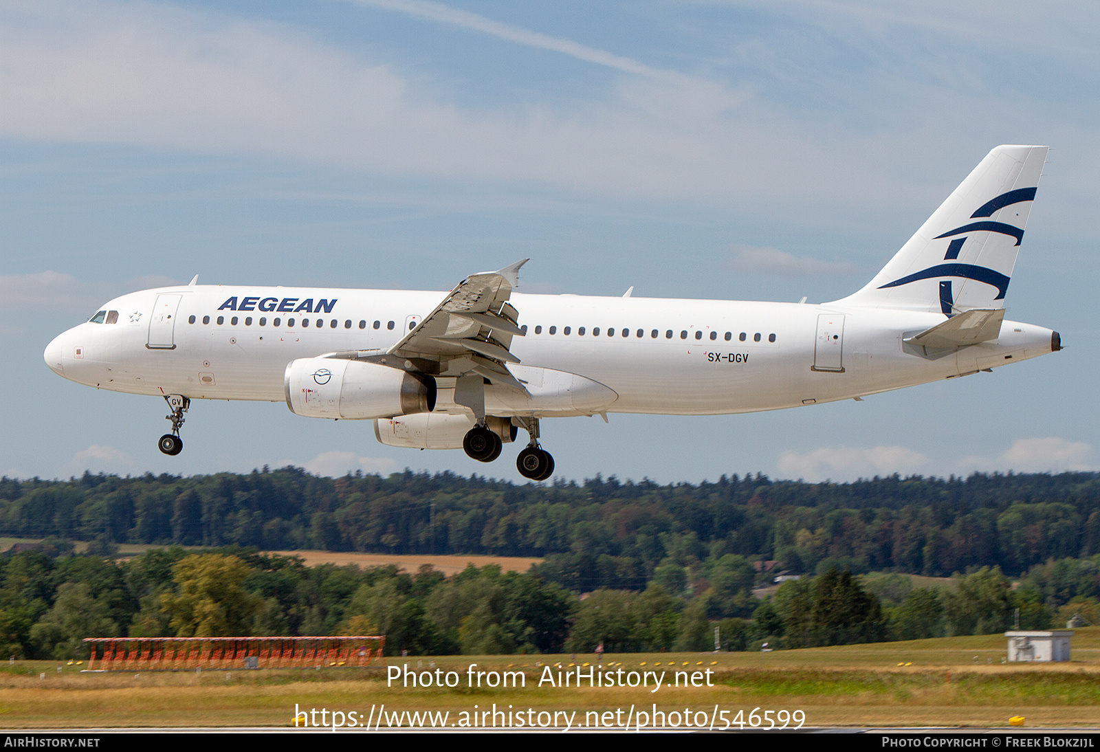 Aircraft Photo of SX-DGV | Airbus A320-232 | Aegean Airlines | AirHistory.net #546599