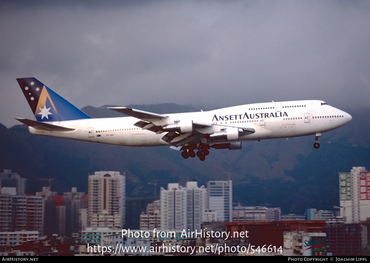 Aircraft Photo of VH-INH | Boeing 747-312 | Ansett Australia | AirHistory.net #546614