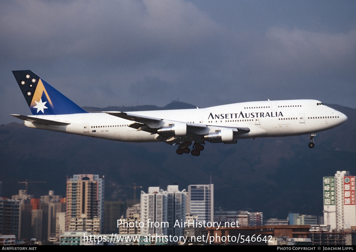 Aircraft Photo of VH-INK | Boeing 747-312 | Ansett Australia | AirHistory.net #546642