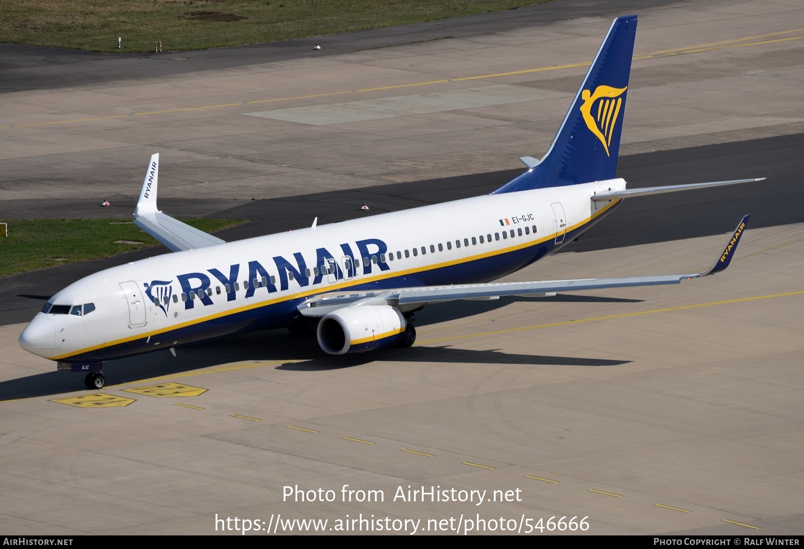 Aircraft Photo of EI-GJC | Boeing 737-800 | Ryanair | AirHistory.net #546666