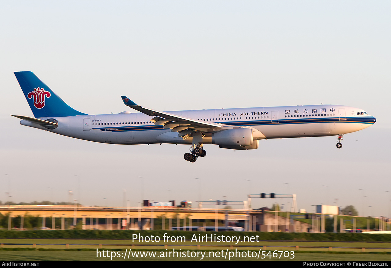 Aircraft Photo of B-8362 | Airbus A330-343E | China Southern Airlines | AirHistory.net #546703