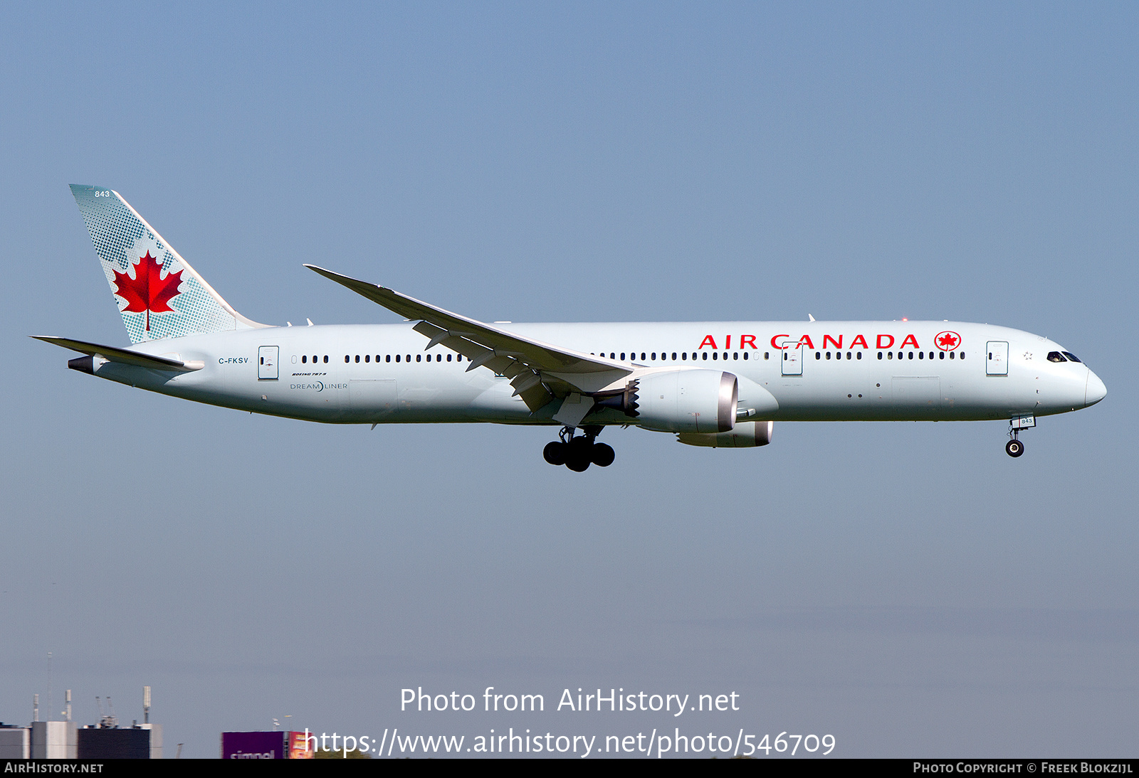 Aircraft Photo of C-FKSV | Boeing 787-9 Dreamliner | Air Canada | AirHistory.net #546709