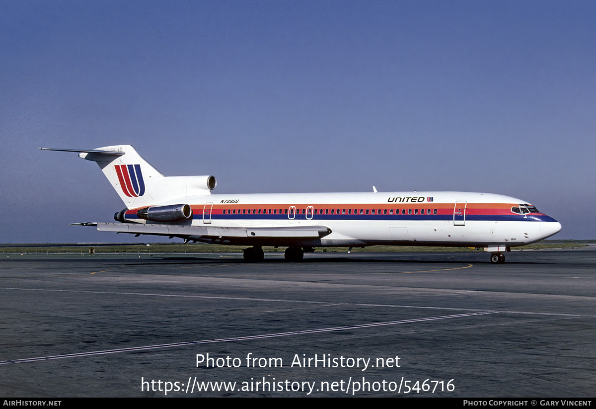 Aircraft Photo of N7295U | Boeing 727-222/Adv | United Airlines | AirHistory.net #546716