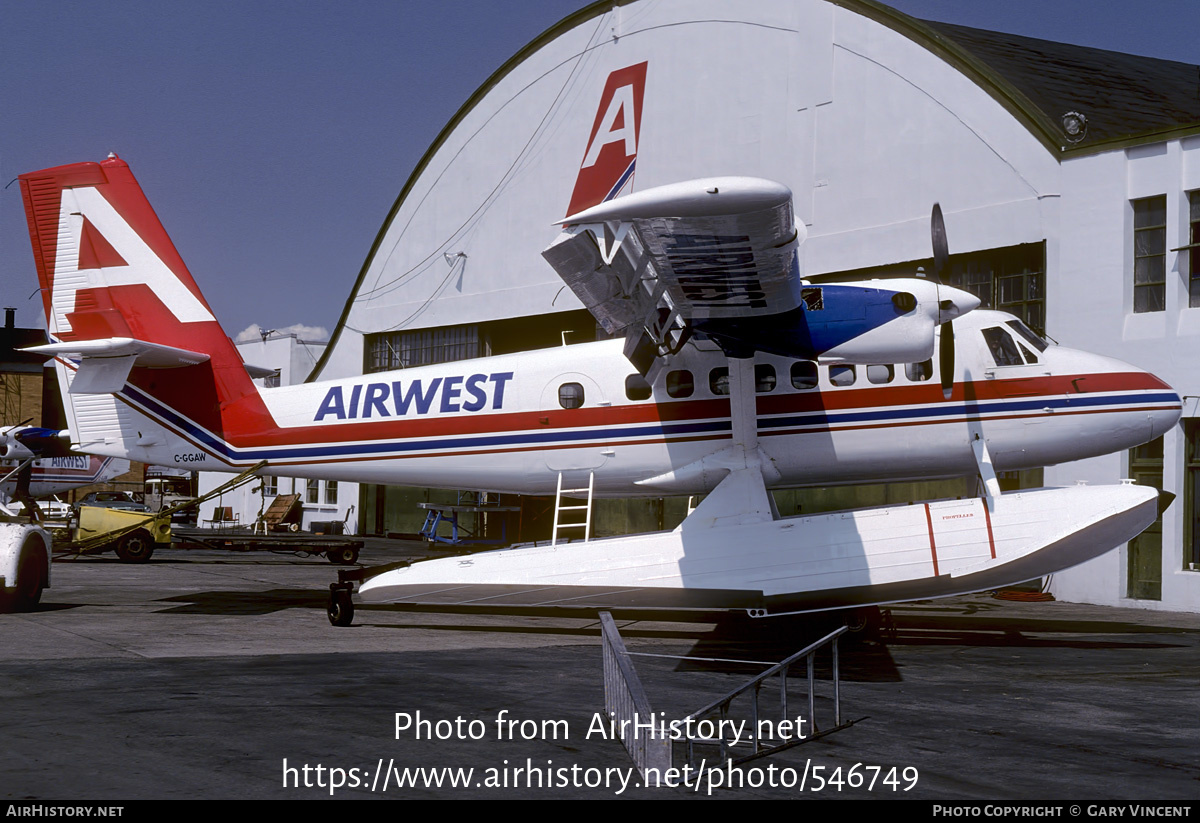 Aircraft Photo of C-GGAW | De Havilland Canada DHC-6-100 Twin Otter | AirWest Airlines | AirHistory.net #546749