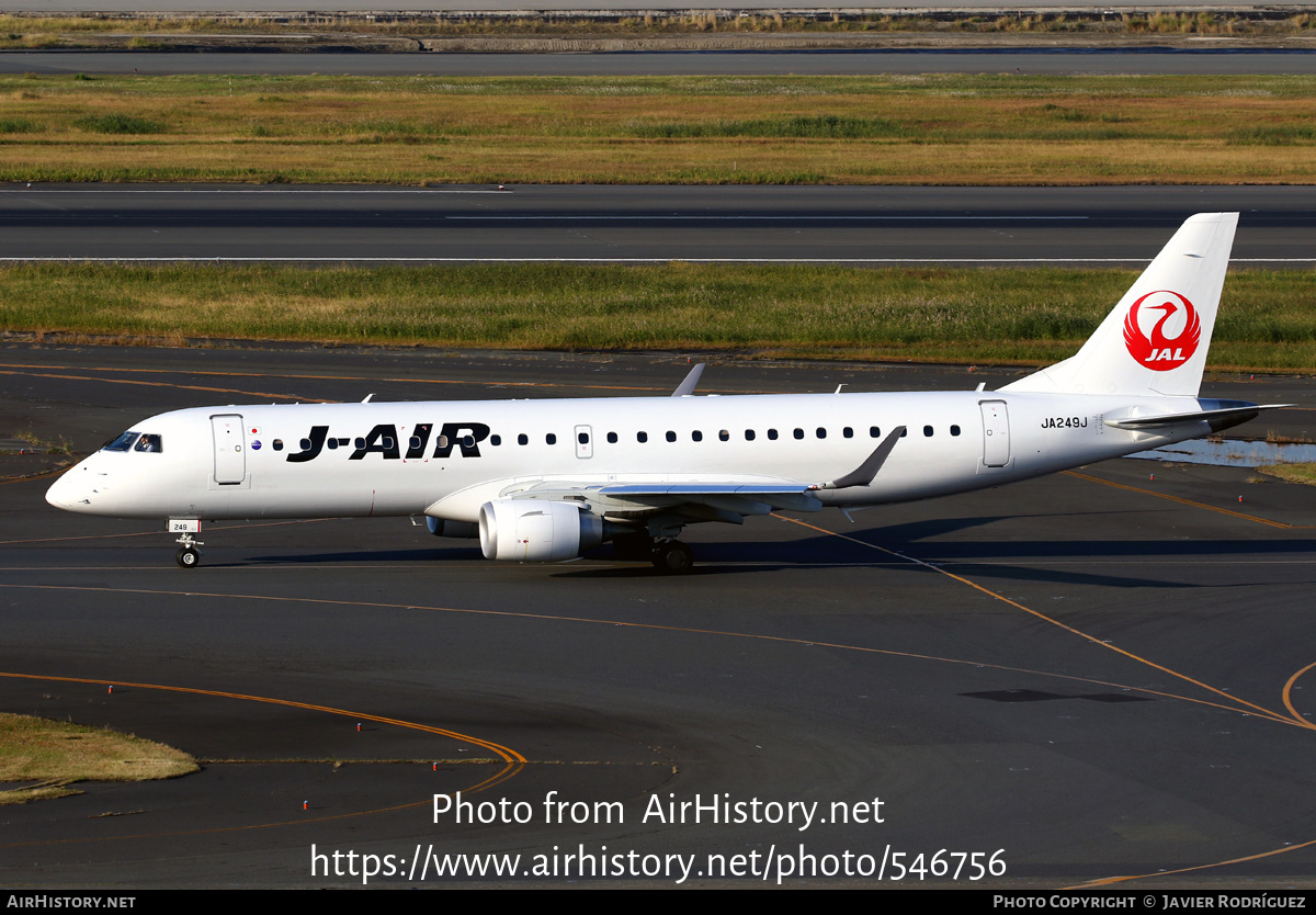 Aircraft Photo of JA249J | Embraer 190STD (ERJ-190-100STD) | J-Air | AirHistory.net #546756