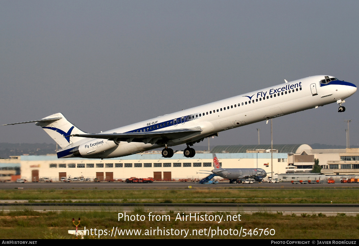 Aircraft Photo of SE-DJF | McDonnell Douglas MD-83 (DC-9-83) | Fly Excellent | AirHistory.net #546760