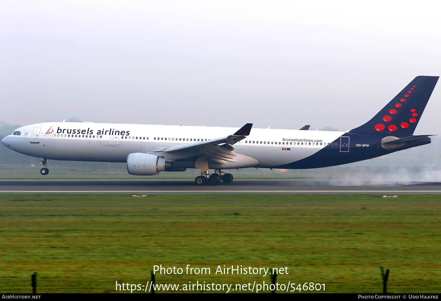 Aircraft Photo of OO-SFW | Airbus A330-322 | Brussels Airlines | AirHistory.net #546801