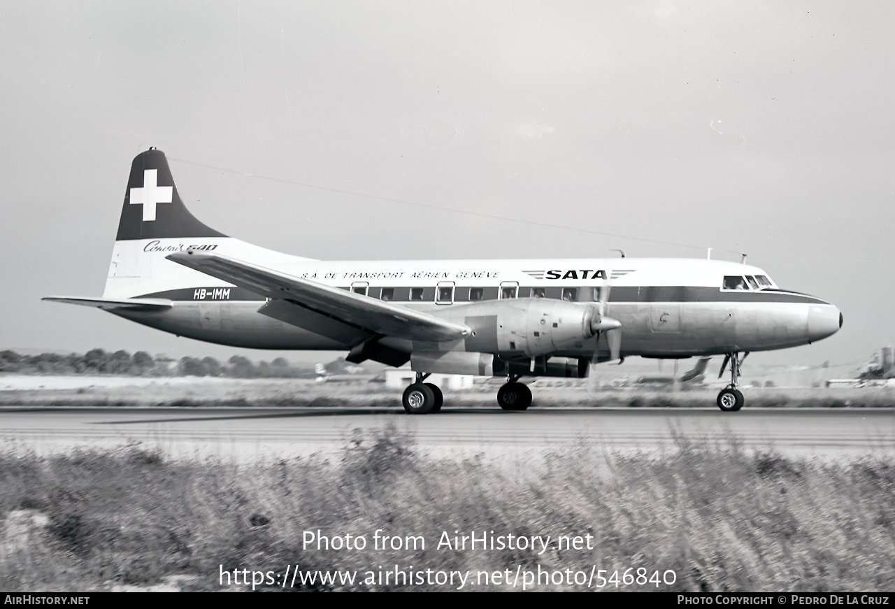 Aircraft Photo of HB-IMM | Convair 440-11 Metropolitan | SATA - SA de Transport Aérien | AirHistory.net #546840