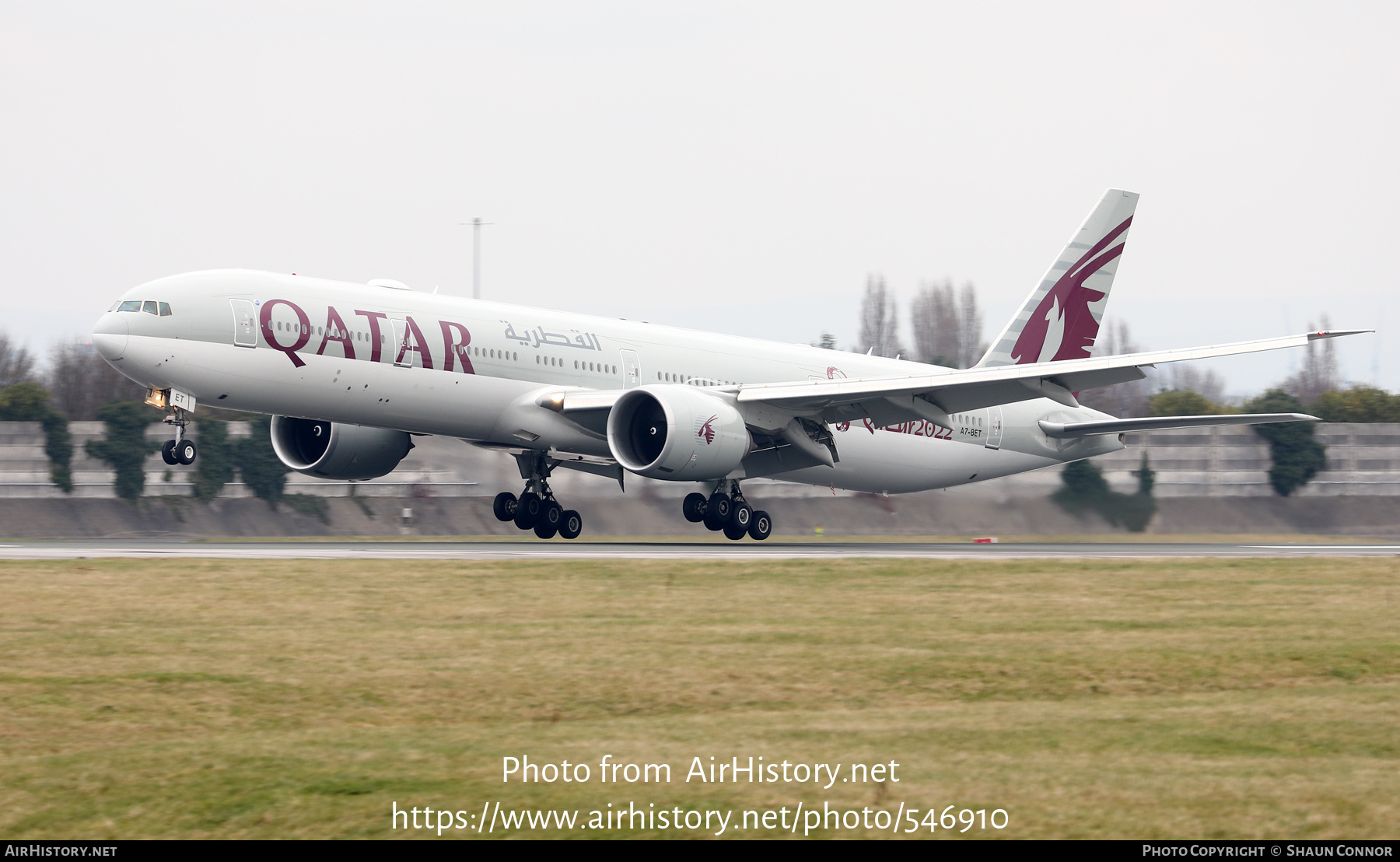 Aircraft Photo of A7-BET | Boeing 777-300/ER | Qatar Airways | AirHistory.net #546910