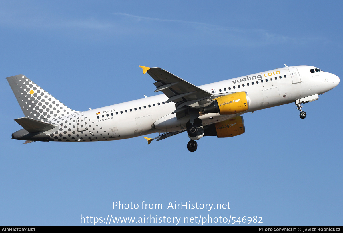 Aircraft Photo of EC-IZD | Airbus A320-214 | Vueling Airlines | AirHistory.net #546982