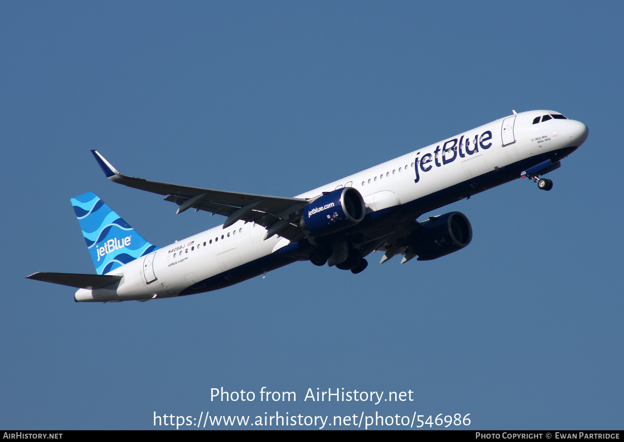 Aircraft Photo Of N4058J | Airbus A321-271NX | JetBlue Airways ...