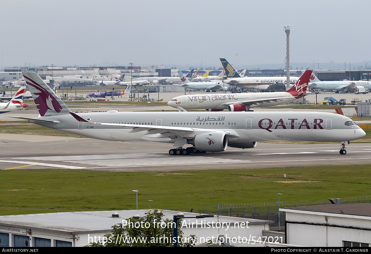 Aircraft Photo of A7-ANG | Airbus A350-1041 | Qatar Airways | AirHistory.net #547021