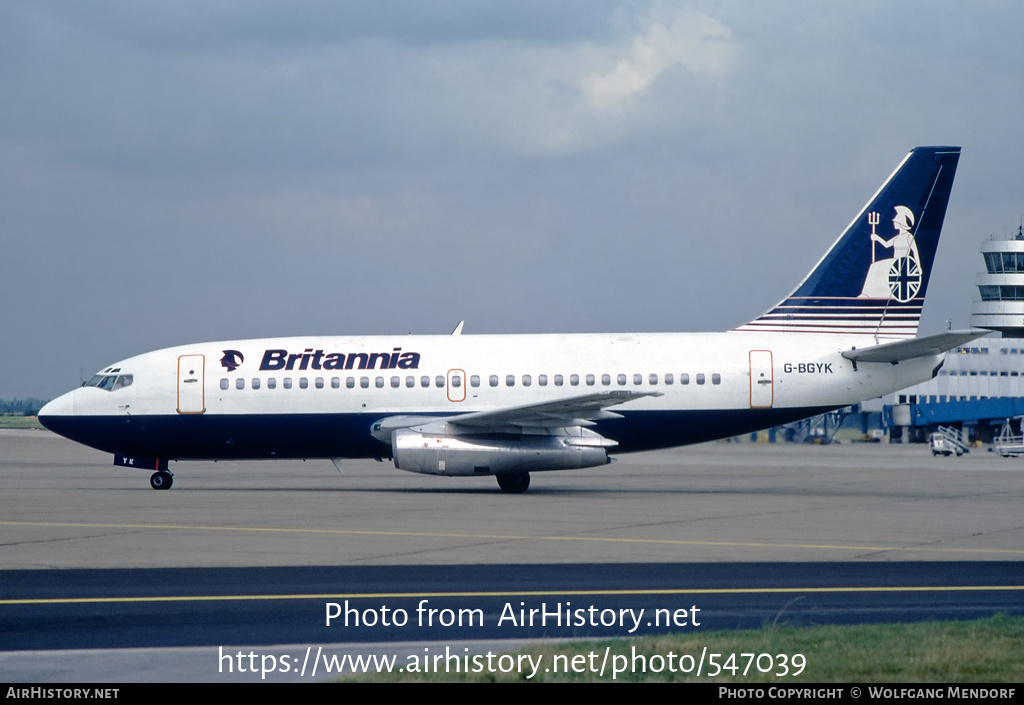 Aircraft Photo of G-BGYK | Boeing 737-204/Adv | Britannia Airways | AirHistory.net #547039