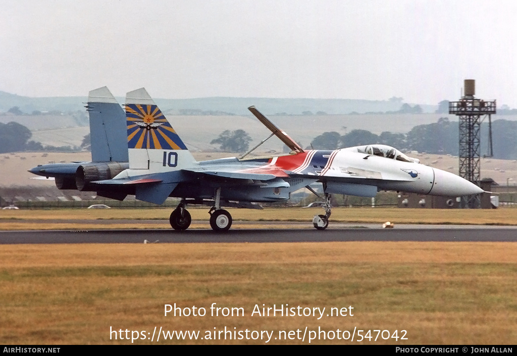 Aircraft Photo of 10 blue | Sukhoi Su-27 | Russia - Air Force | AirHistory.net #547042