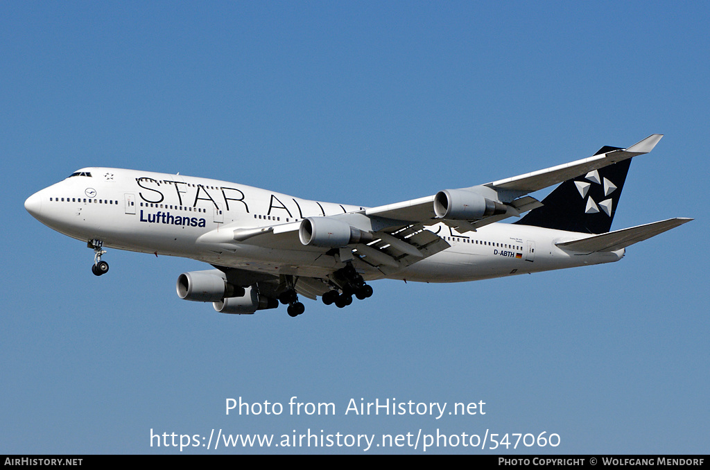 Aircraft Photo of D-ABTH | Boeing 747-430M | Lufthansa | AirHistory.net #547060