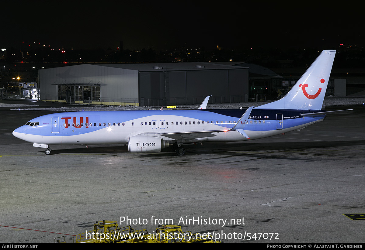 Aircraft Photo of G-FDZX | Boeing 737-8K5 | TUI | AirHistory.net #547072