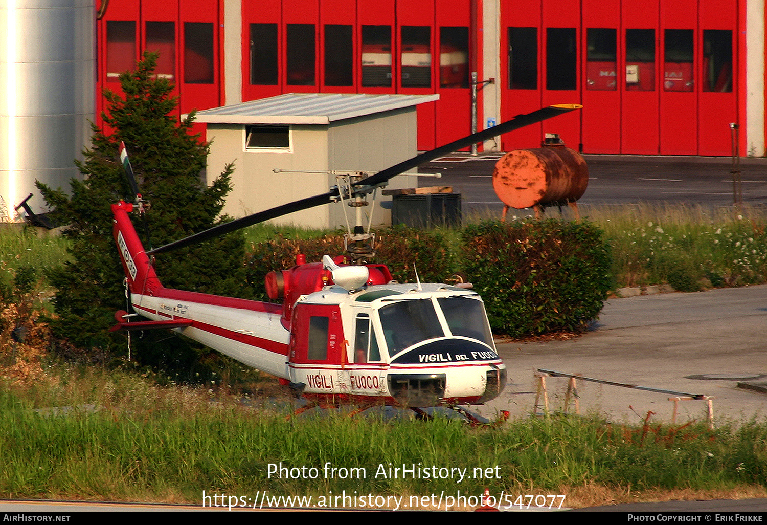 Aircraft Photo of VF-33 / I-VFME | Agusta AB-204B | Italy - Vigili del Fuoco | AirHistory.net #547077