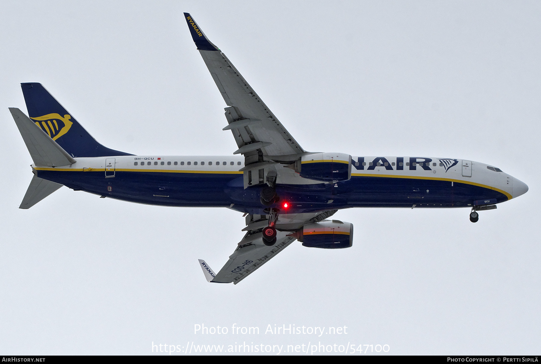 Aircraft Photo of 9H-QCU | Boeing 737-8AS | Ryanair | AirHistory.net #547100