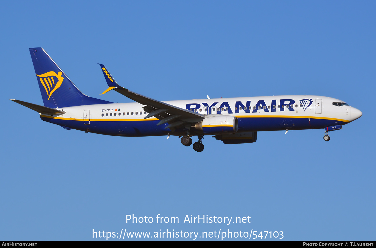 Aircraft Photo of EI-DLY | Boeing 737-8AS | Ryanair | AirHistory.net #547103