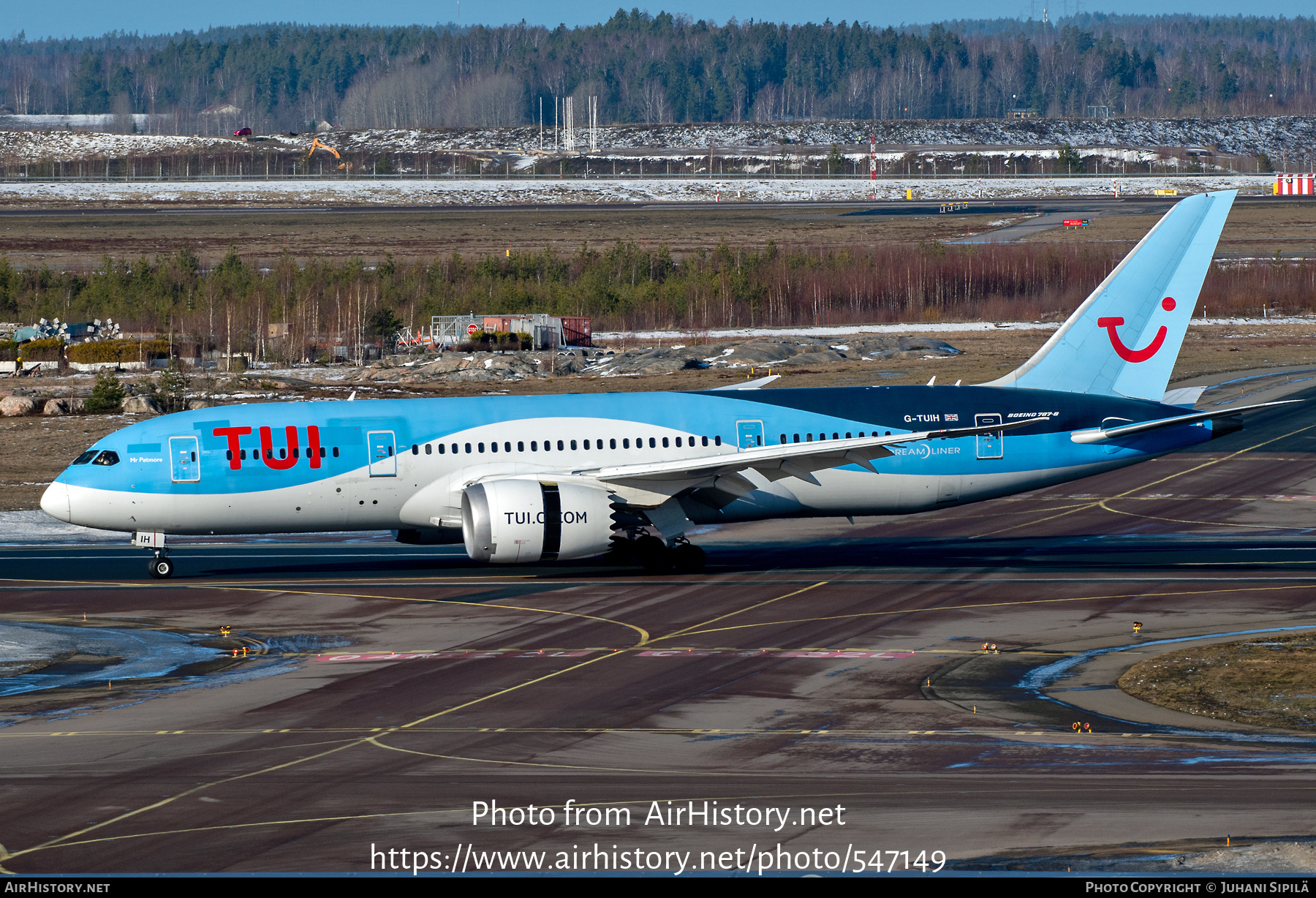 Aircraft Photo of G-TUIH | Boeing 787-8 Dreamliner | TUI | AirHistory.net #547149