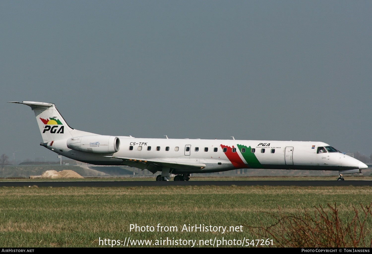 Aircraft Photo of CS-TPK | Embraer ERJ-145EP (EMB-145EP) | Portugália Airlines - PGA | AirHistory.net #547261