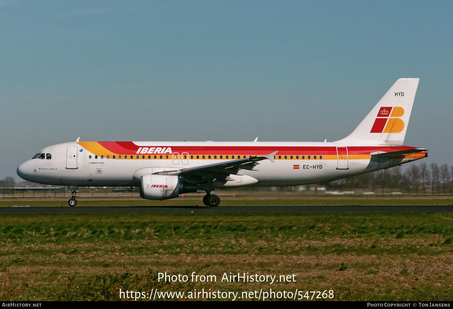 Aircraft Photo of EC-HYD | Airbus A320-214 | Iberia | AirHistory.net #547268