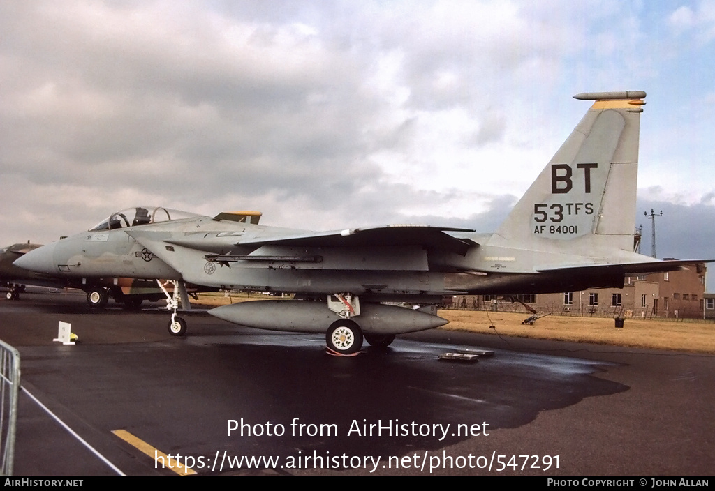 Aircraft Photo of 84-0001 / AF84-001 | McDonnell Douglas F-15C Eagle | USA - Air Force | AirHistory.net #547291