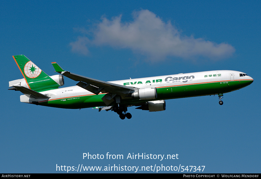 Aircraft Photo of B-16102 | McDonnell Douglas MD-11/F | EVA Air Cargo | AirHistory.net #547347