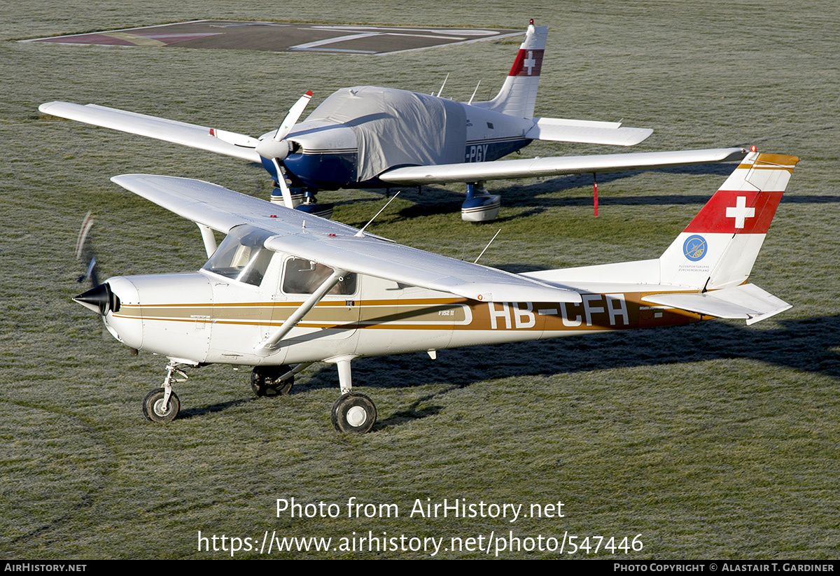 Aircraft Photo of HB-CFA | Reims F152 II | FGZO - Flugsportgruppe Zürcher Oberland | AirHistory.net #547446