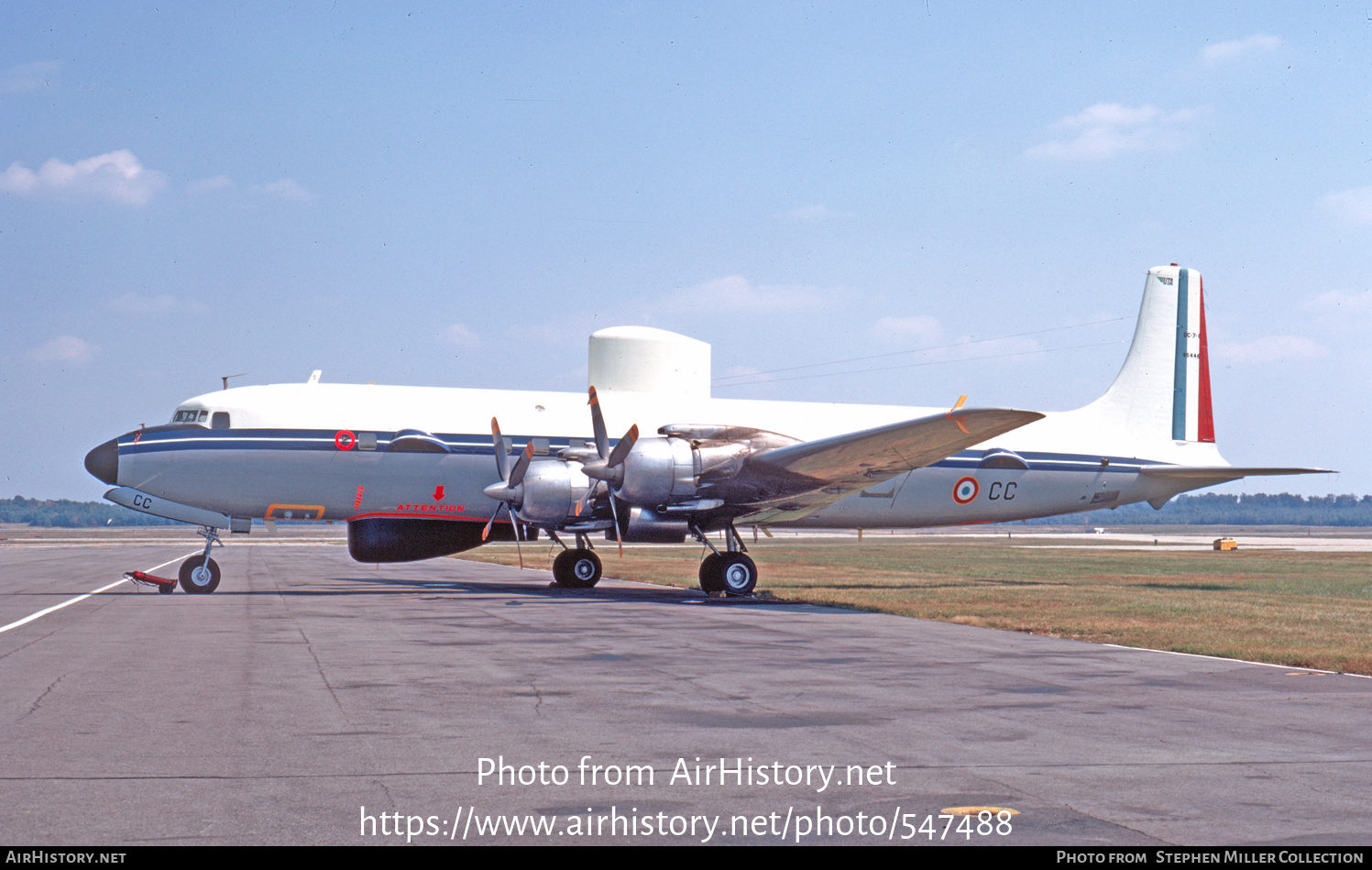 Aircraft Photo of 45446 / F-ZBCC | Douglas DC-7C AMOR | France - Air Force | AirHistory.net #547488